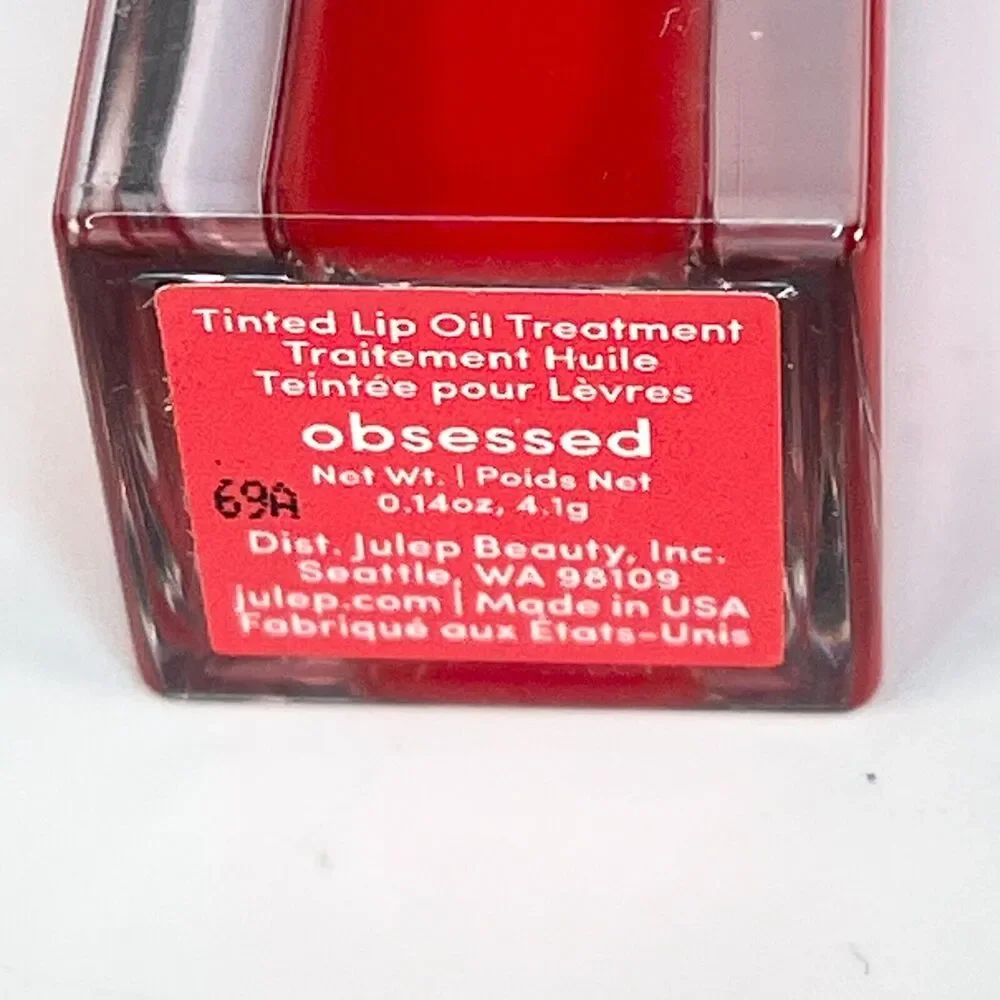 Julep Your Lip Addiction Lip Tinted Oil Treatment Obsessed Red .14oz 4.1g New